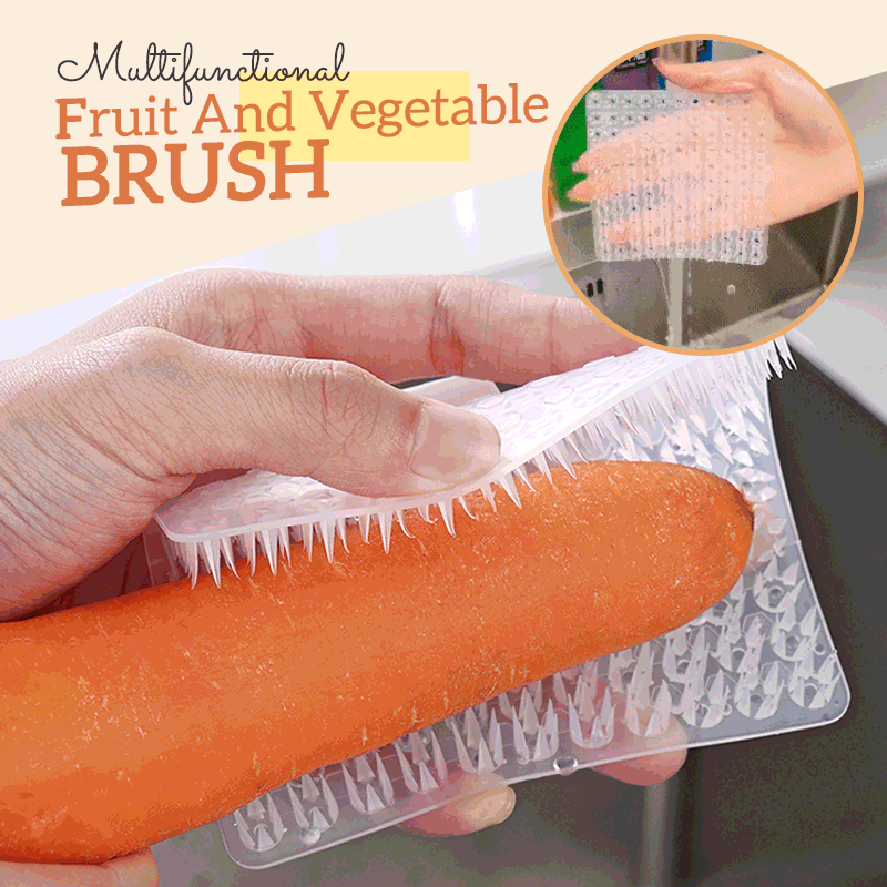 4 Cepillos Multifuncionales De Silicona Para Frutas Y Verduras 50% OFF - ElPinarDelrio