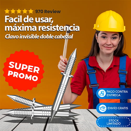 Clavos Invisibles De Doble Cabezal
