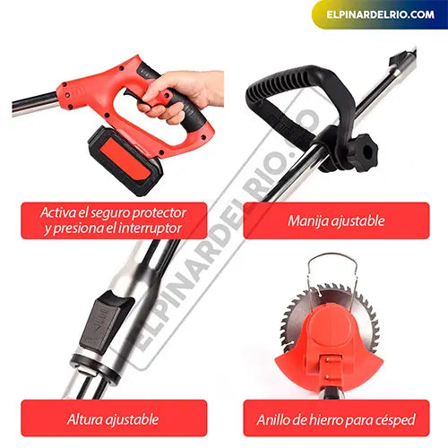 Corta Cesped Inalambrico 2 Baterias 50% OFF