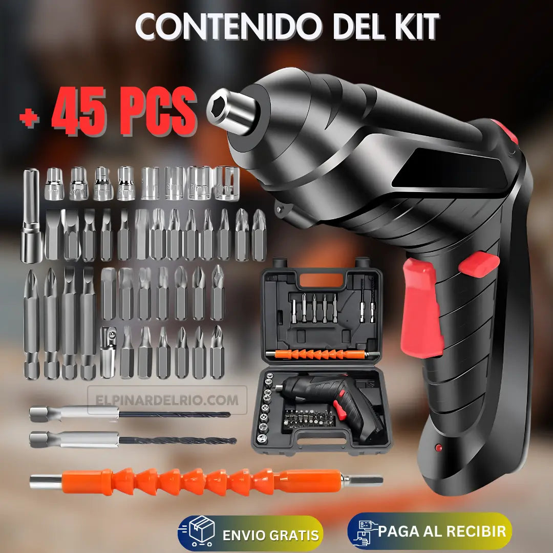 KIT Destornillador Recargable Fix Master 50%OFF