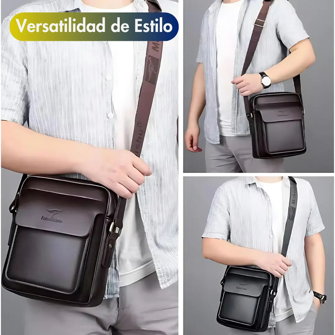 Bolso Unisex Cuero Lux 50%OFF
