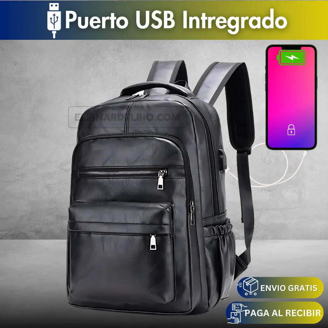 Mochila Unisex USB-MAXI 50%OFF