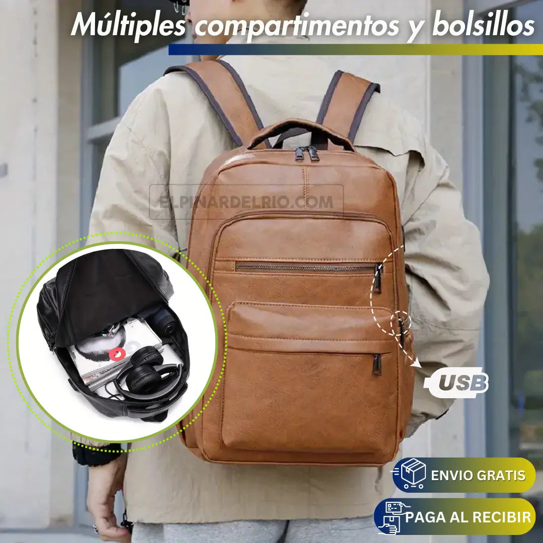 Mochila Unisex USB-MAXI 50%OFF