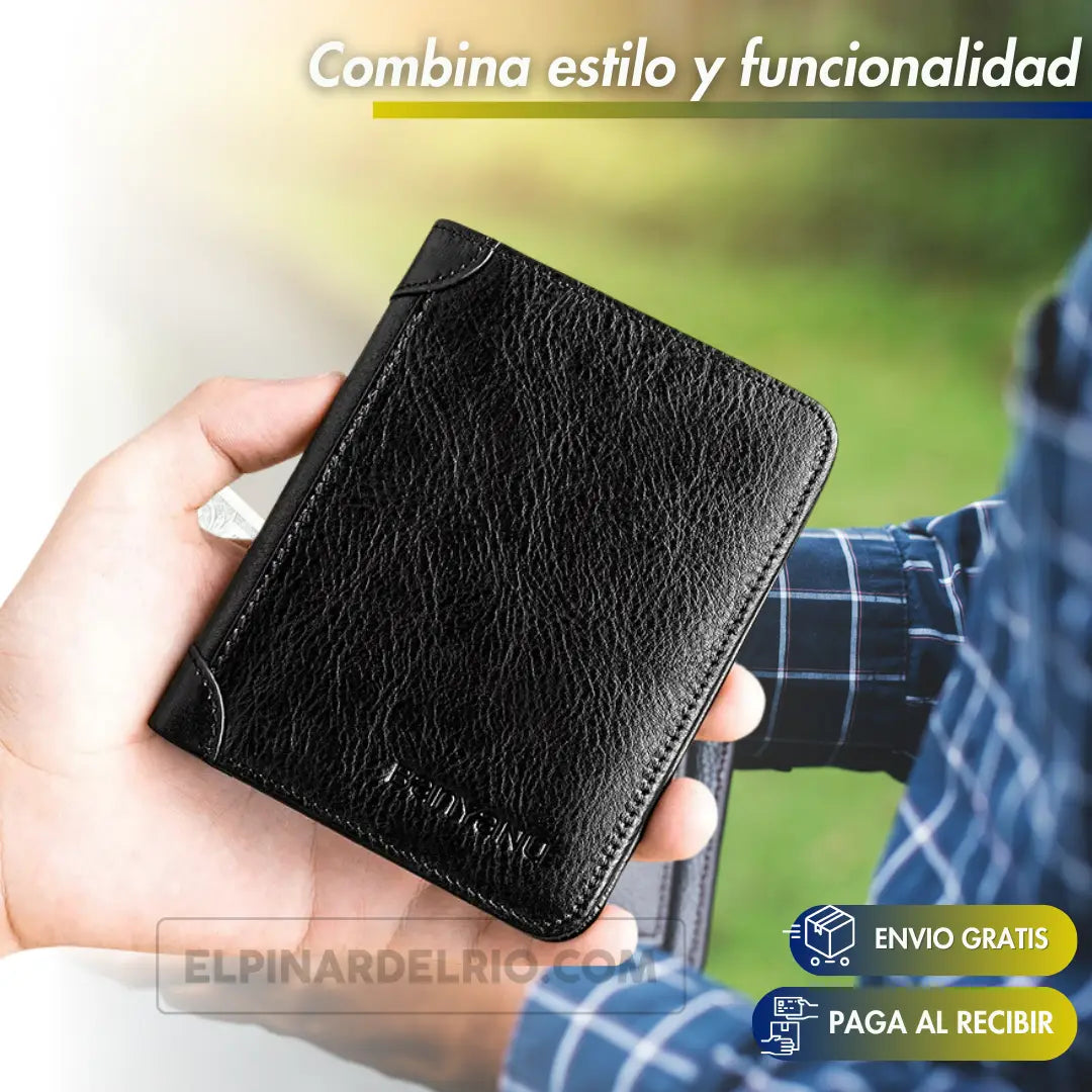 Billetera para hombres CUERO LUX 50%OFF