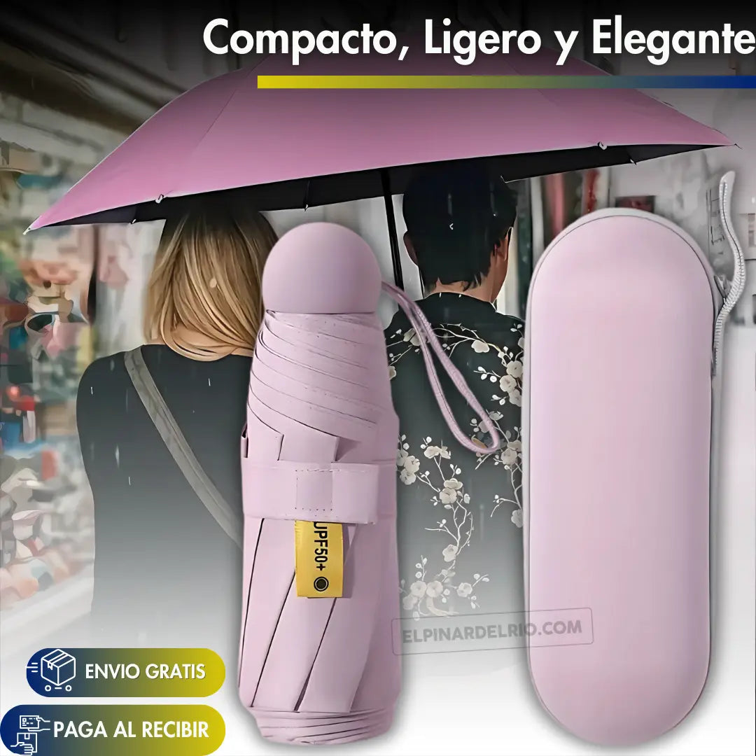 Pack X 2 Mini umbrella plegable 50%off