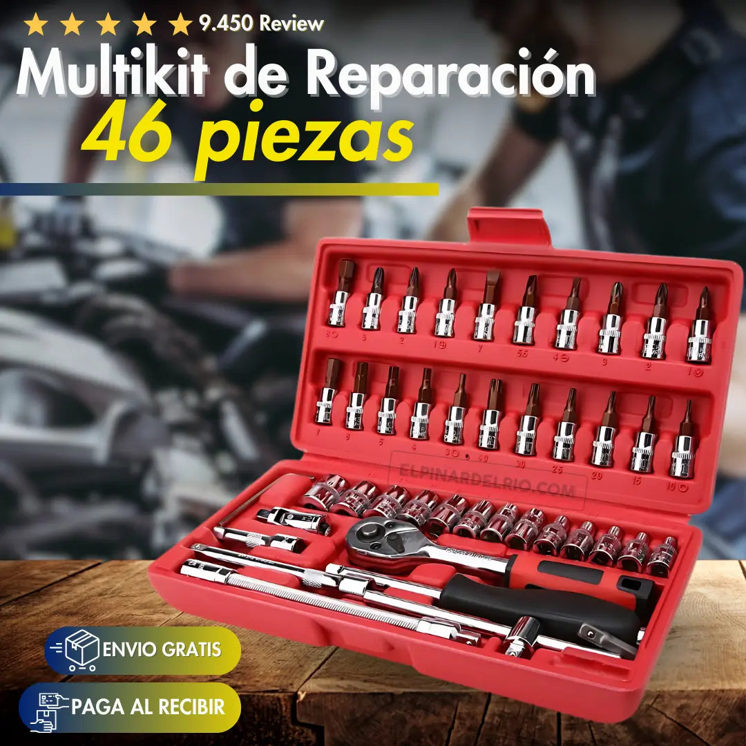 MultiKit de reparación 46 Piezas 50%OFF