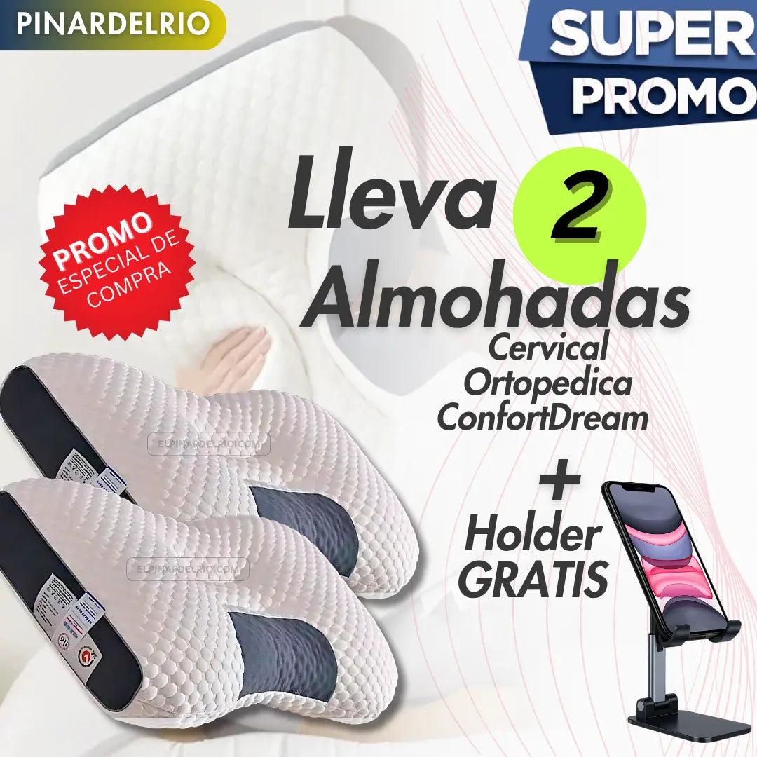 Almohadas Cervical Ortopedica ConfortDream Gratis: “50 Meditaciones para Sueño Reparador” con tu compra