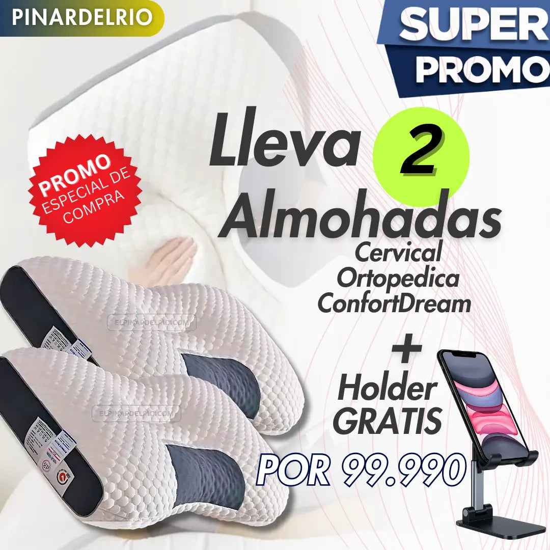 Almohadas Cervical Ortopedica ConfortDream Gratis: “50 Meditaciones para Sueño Reparador” con tu compra