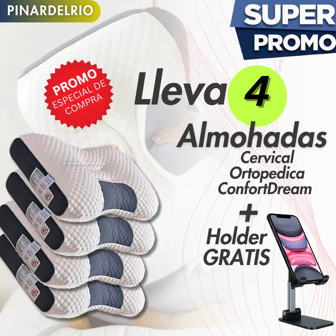Almohadas Cervical Ortopedica ConfortDream Gratis: “50 Meditaciones para Sueño Reparador” con tu compra