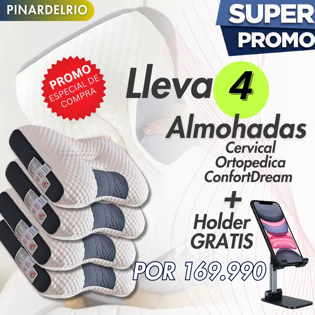 Almohadas Cervical Ortopedica ConfortDream Gratis: “50 Meditaciones para Sueño Reparador” con tu compra