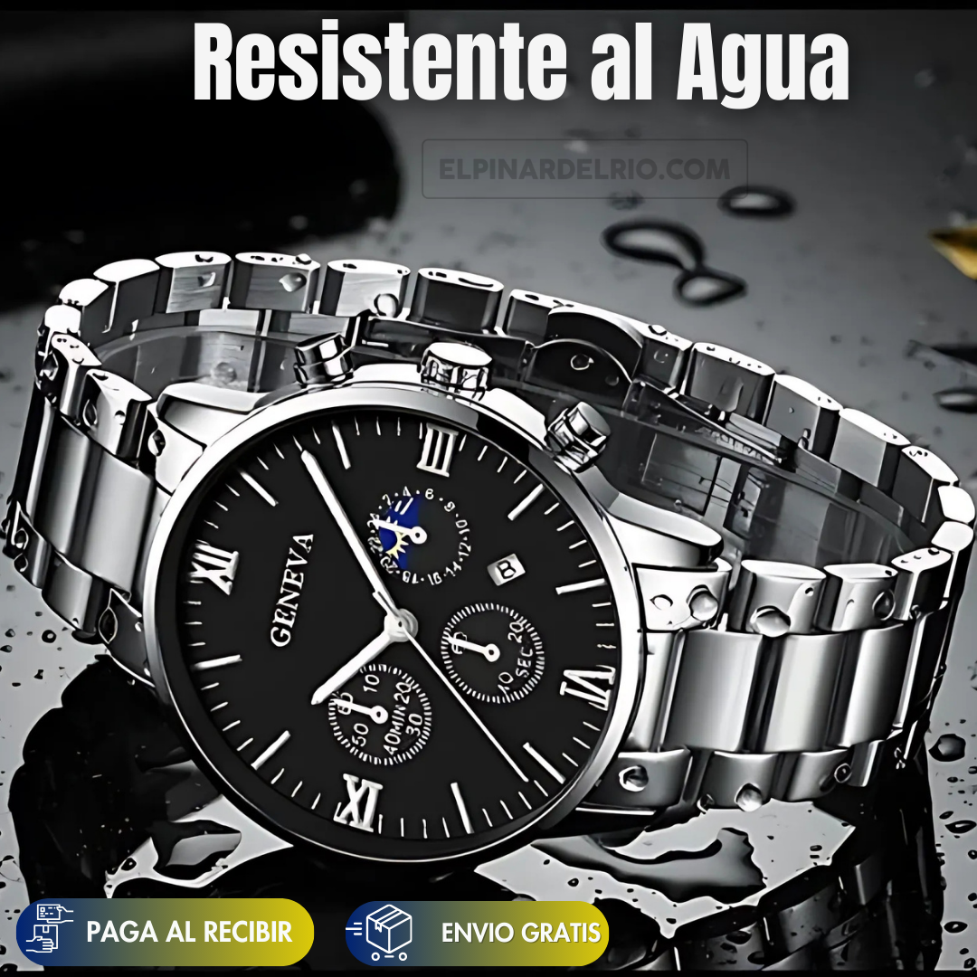 Master Set para hombres Reloj + Pulsera+ Collar + Anillo 50%OFF