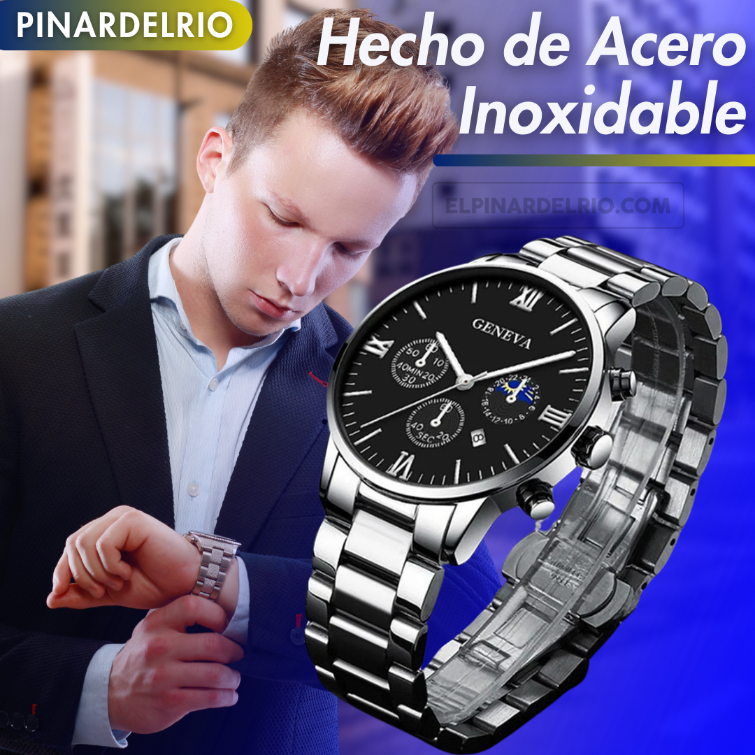 Master Set para hombres Reloj + Pulsera+ Collar + Anillo 50%OFF