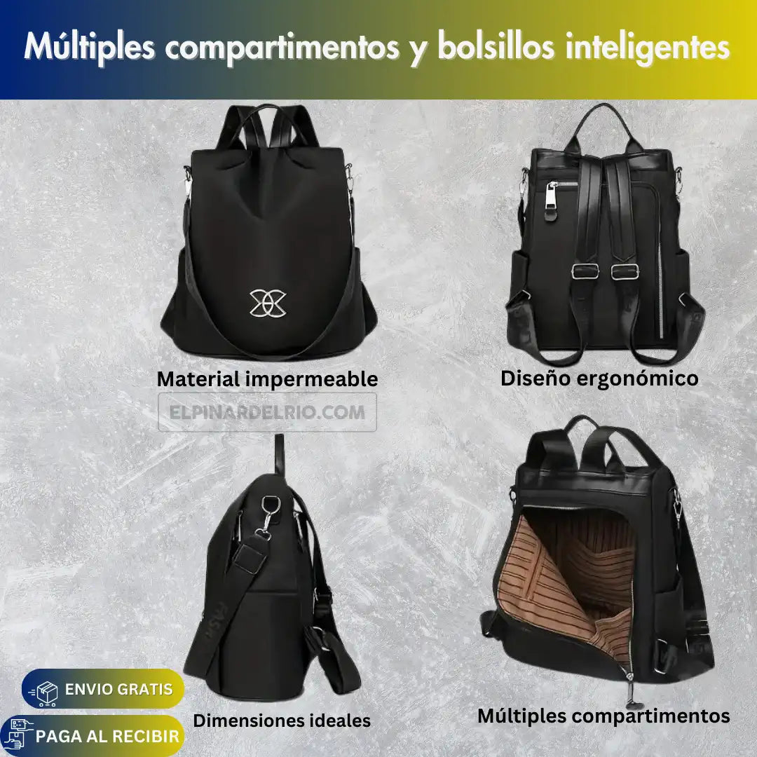 Mochila Impemeable Lady Shield Antirobo