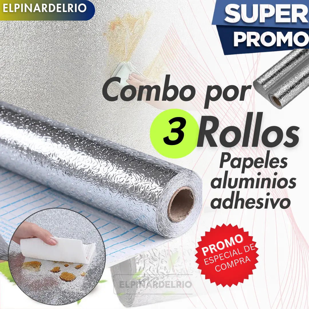 Papeles aluminios adhesivo multiusos