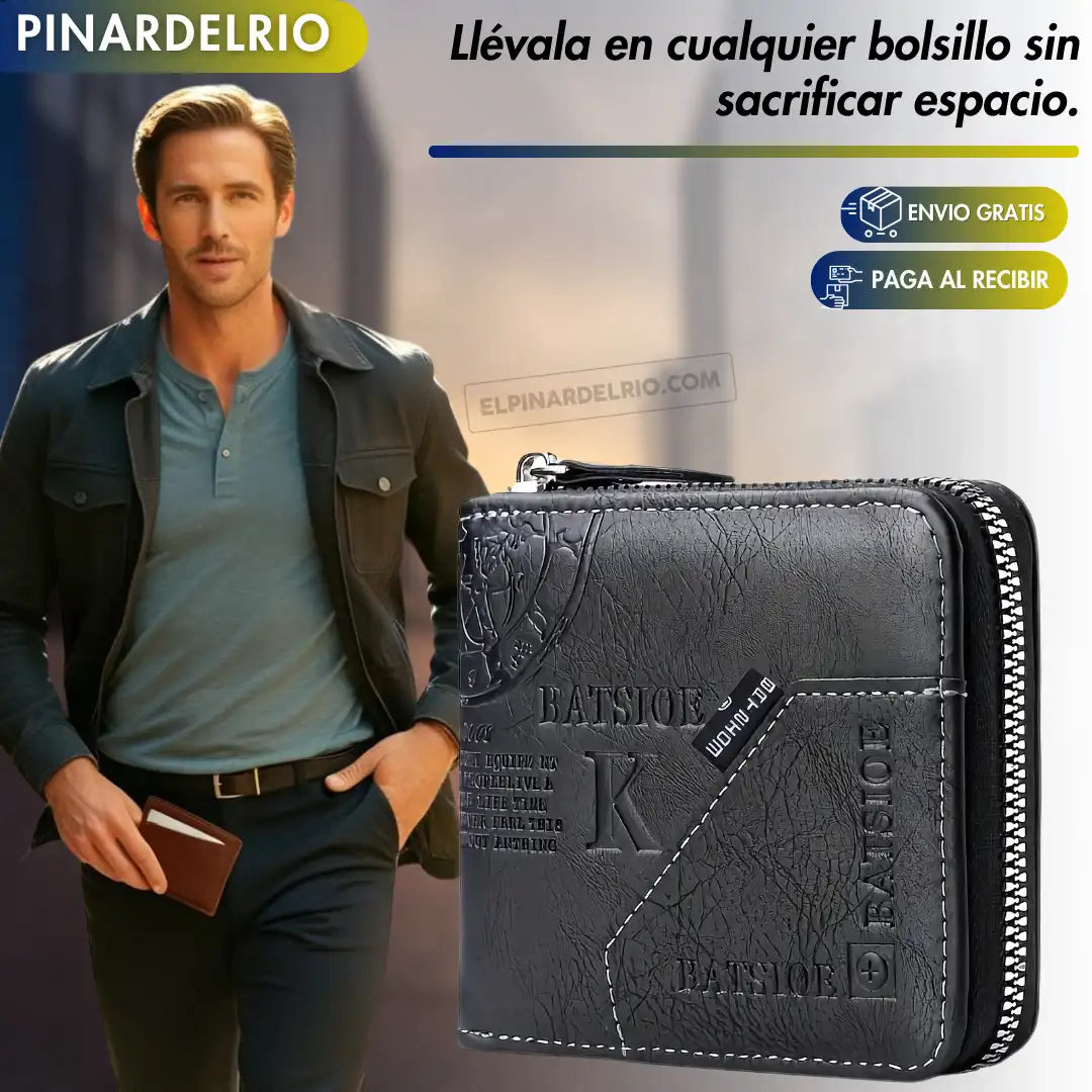 Paga 1 lleve 2 Billeteras CierreMax 50%OFF
