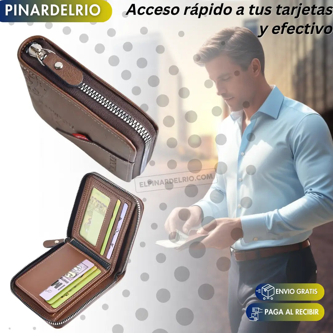 Paga 1 lleve 2 Billeteras CierreMax 50%OFF