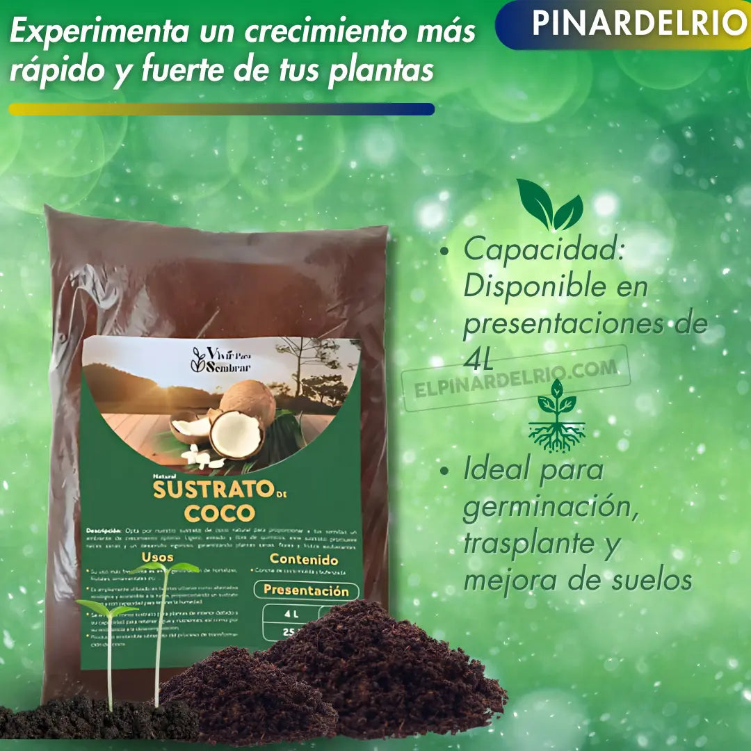 PAGUE 2 Y LLEVE 4 Sustrato de Coco Premium 50% OFF