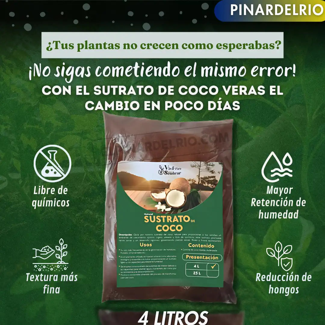 PAGUE 2 Y LLEVE 4 Sustrato de Coco Premium 50% OFF