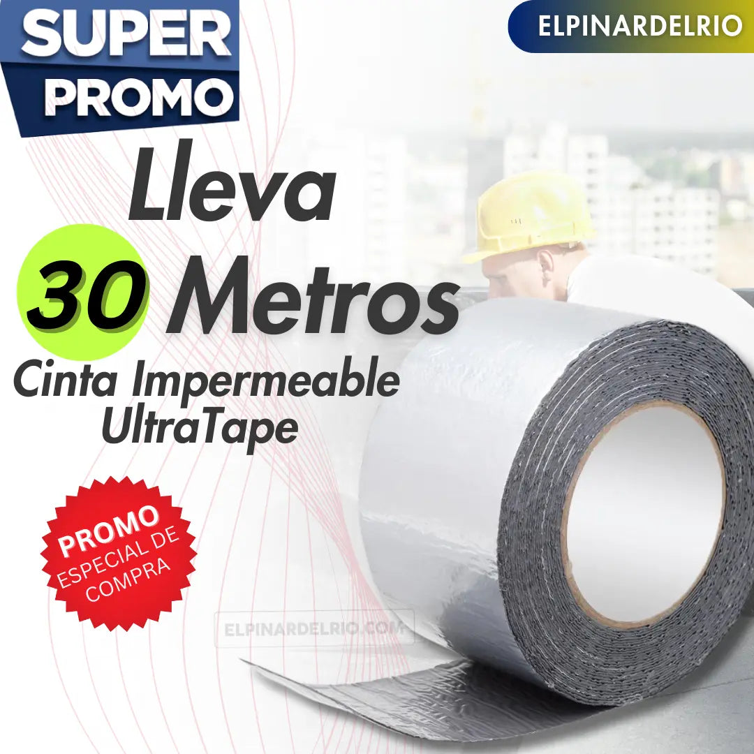 Paga 30mtrs lleva 60 mtrs (Cinta Impermeable UltraTape