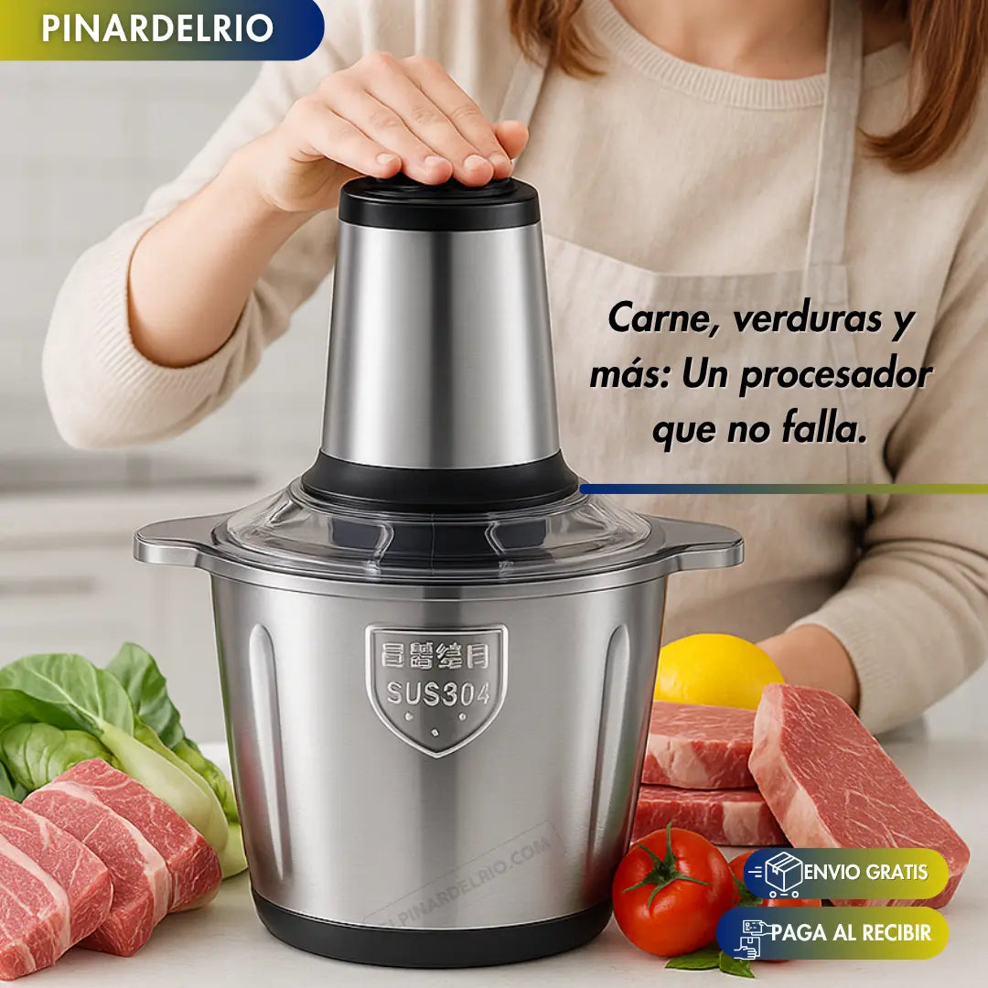 Procesador de Alimentos Premium MaxiPica + Recetario Gratis