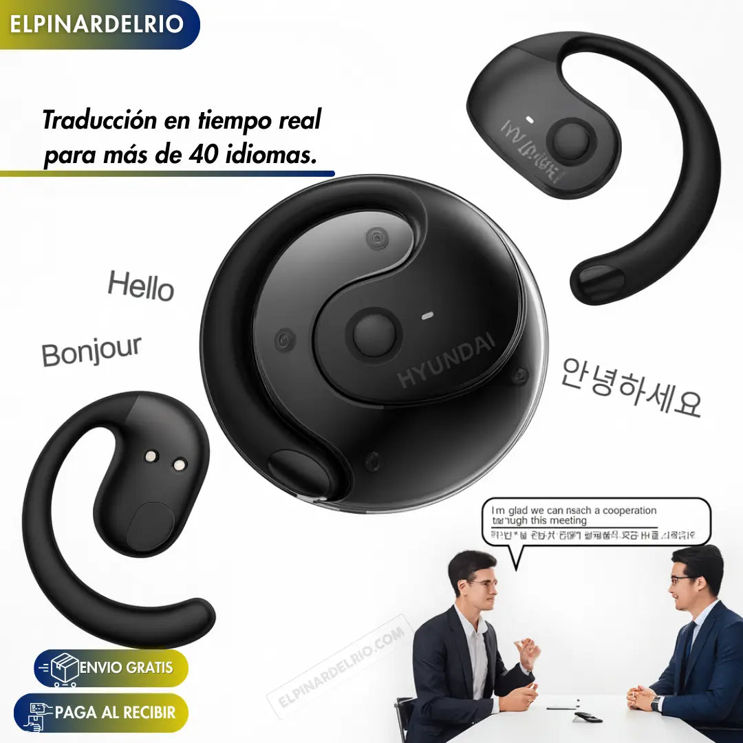 Audífonos inalámbricos Translate Air PRO TKT + Holder de Regalo