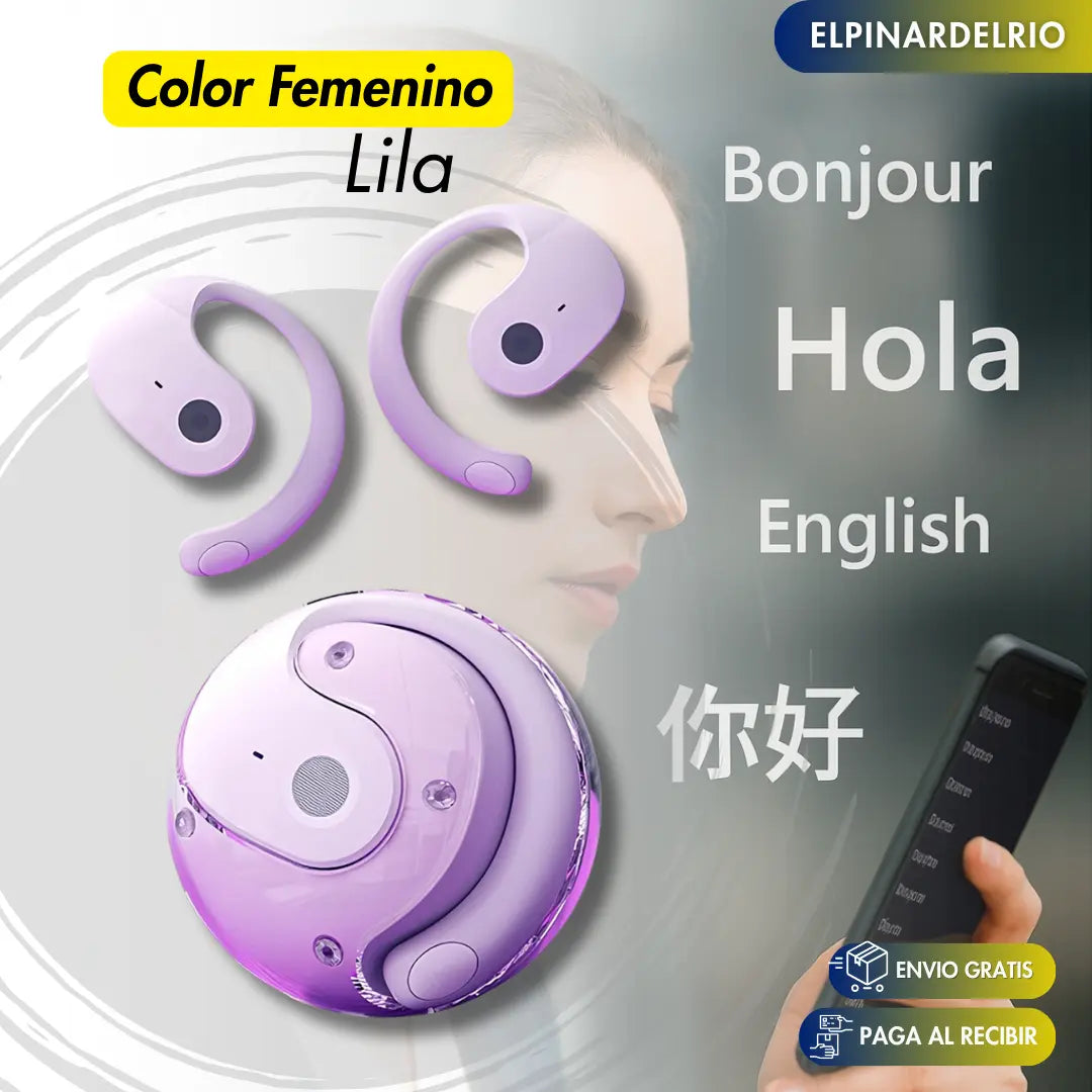 Audífonos inalámbricos Translate Air PRO TKT + Holder de Regalo