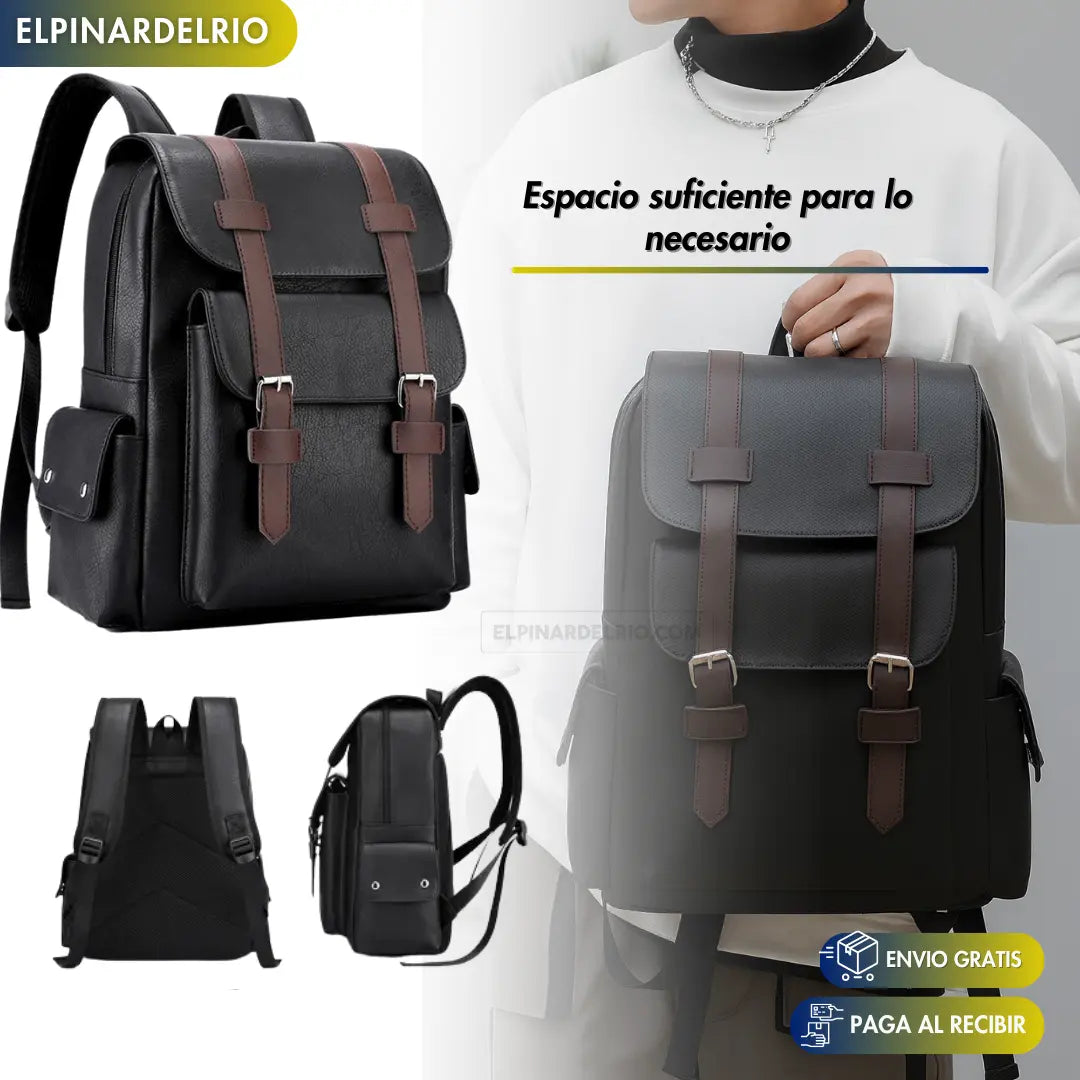 Mochila de cuero Unisex EliteCarry