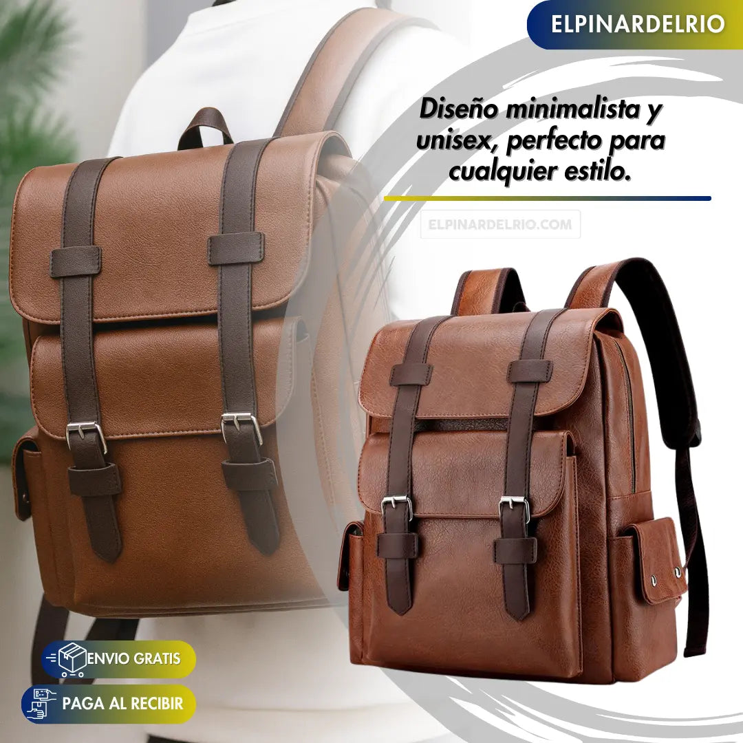 Mochila de cuero Unisex EliteCarry