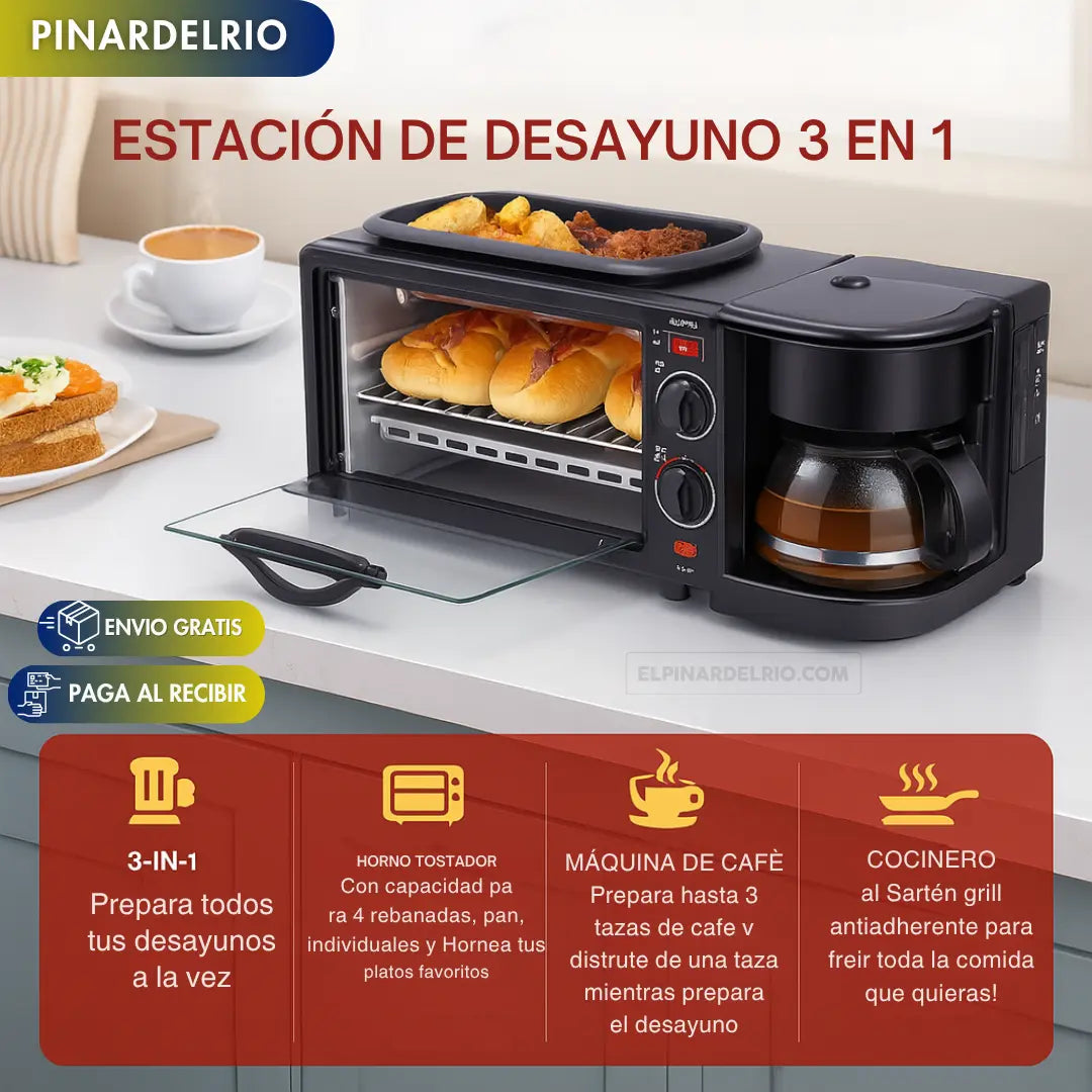 Horno 3en1 BreaBox + Afilador de Cuchillo GRATIS