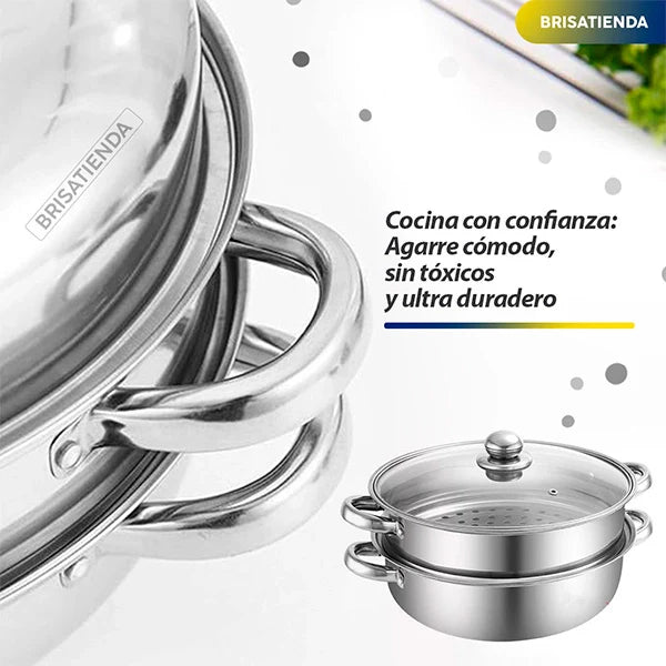 Olla 2 Niveles InoxMaster
