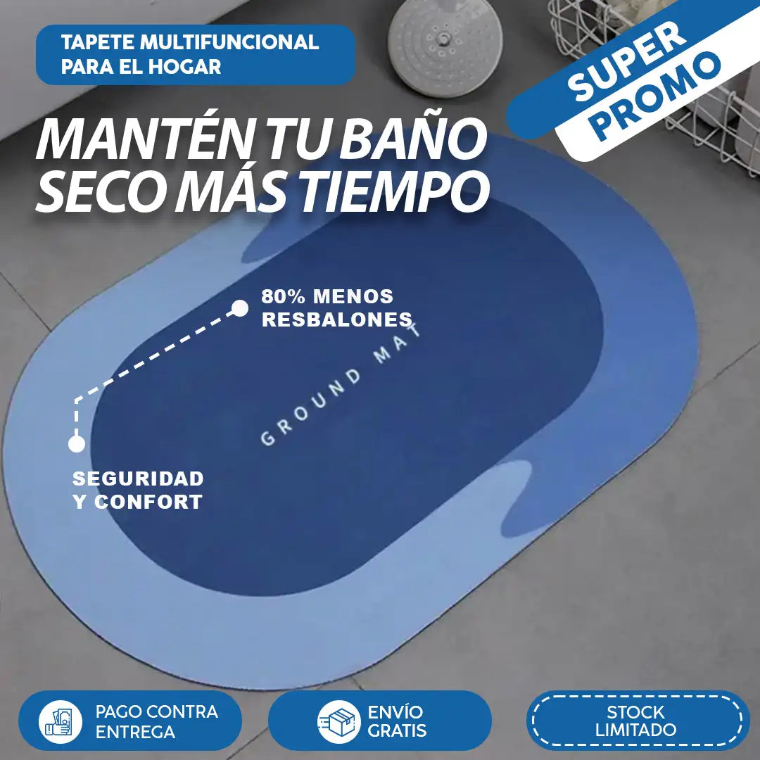 Tapete Antideslizante Ovalado