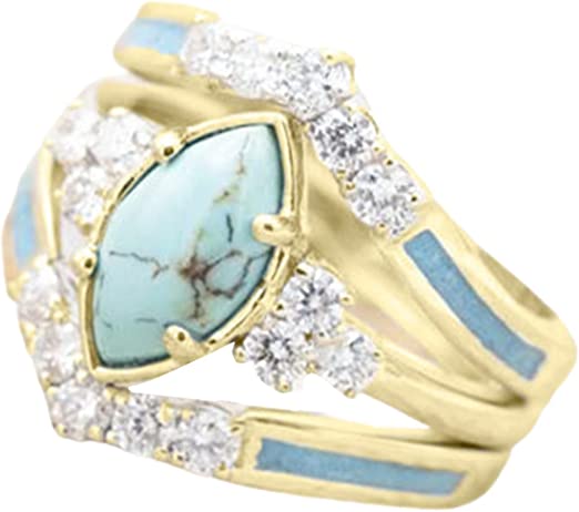 Anillo Turquesa Joyeria fina 3 en 1 50% OFF - ElPinarDelrio