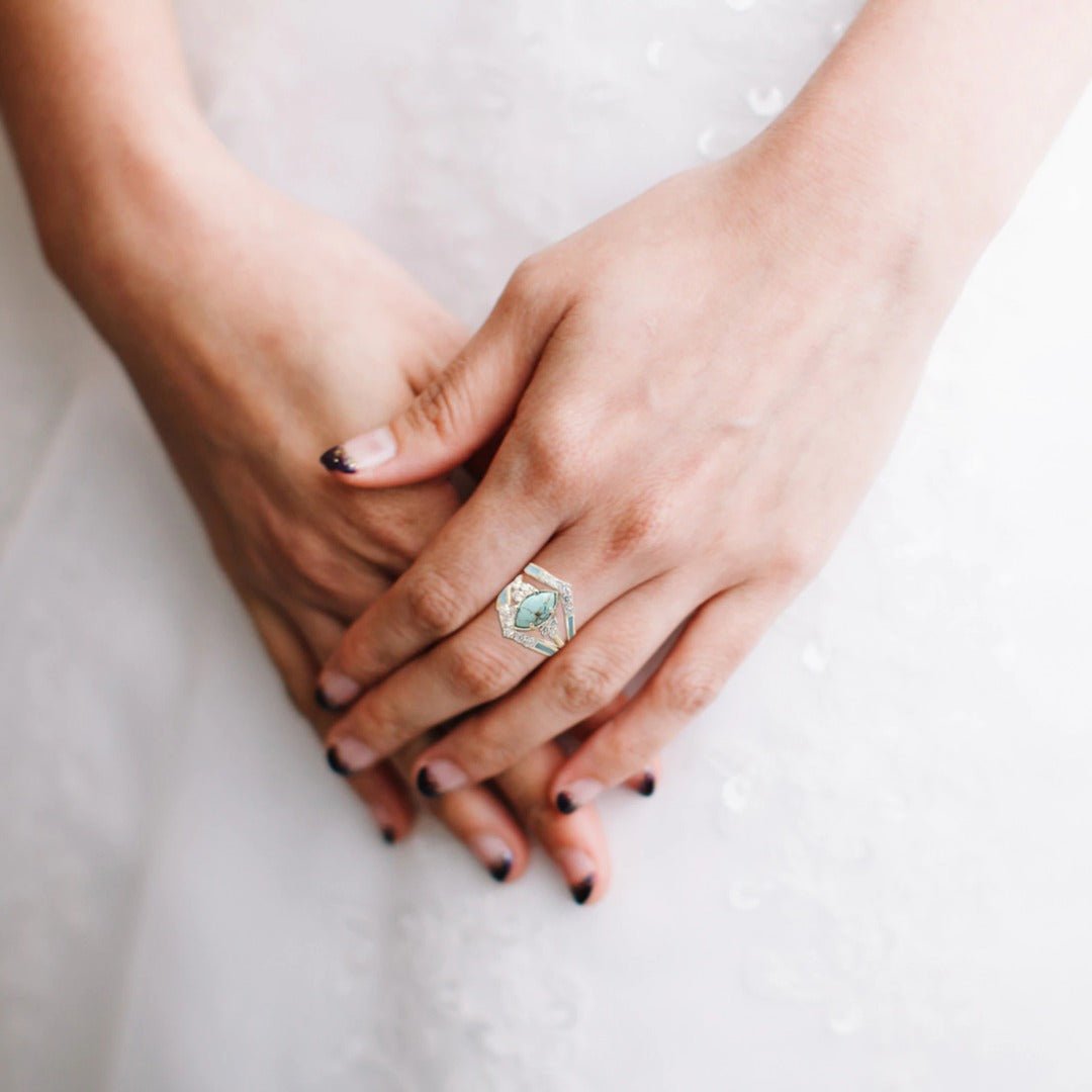 Anillo Turquesa Joyeria fina 3 en 1 50% OFF - ElPinarDelrio