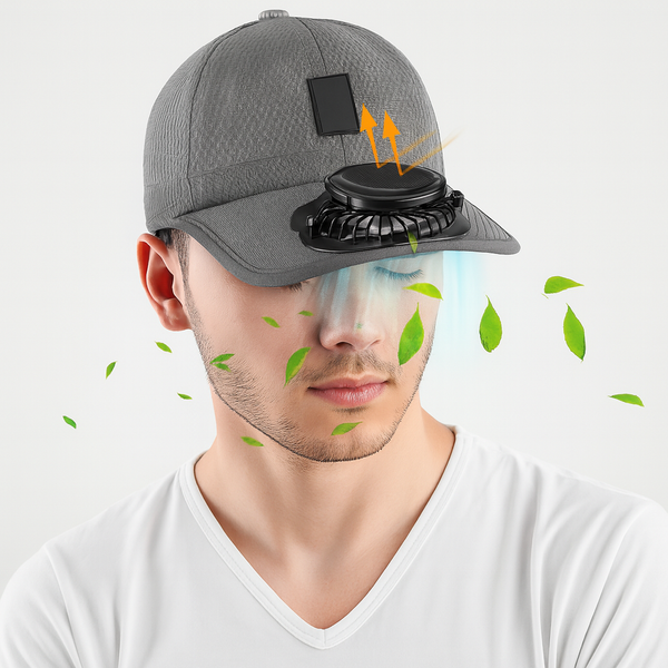 Gorra Solar con Ventilador
