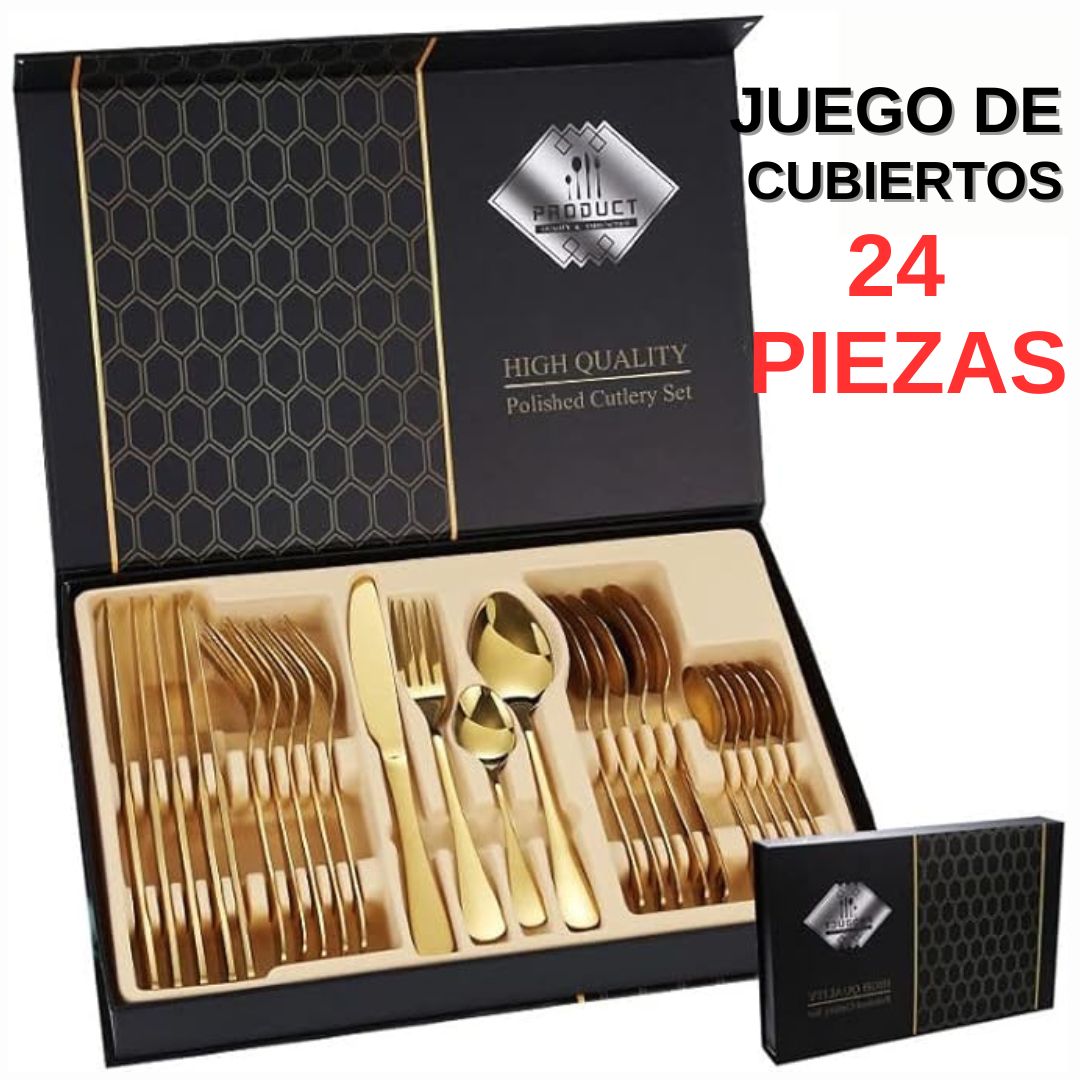 Juego de cubiertos 24 PIEZAS 50% OFF