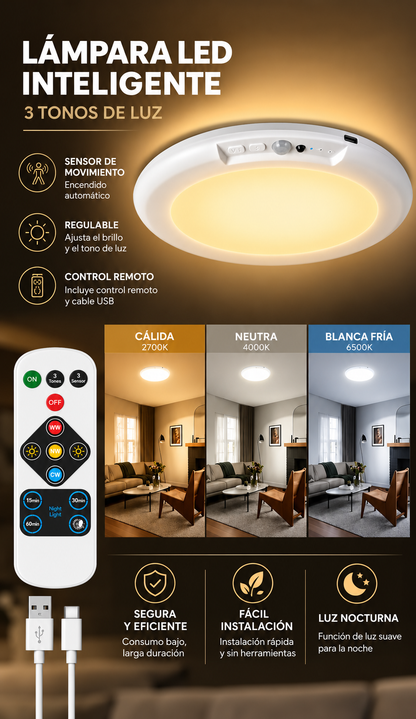 Lampara AutoGlow con control