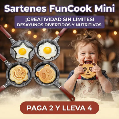 PAGA 2 Y LLEVA 4 Sartenes FunCook Mini