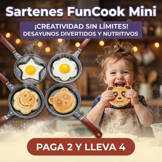 PAGA 2 Y LLEVA 4 Sartenes FunCook Mini