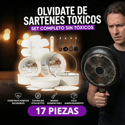 Batería de Cocina Carote Glass Edition 17 pcs
