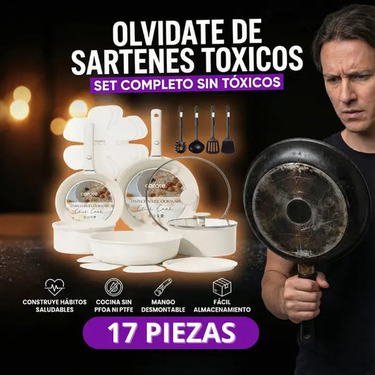 Batería de Cocina Carote Glass Edition 17 pcs