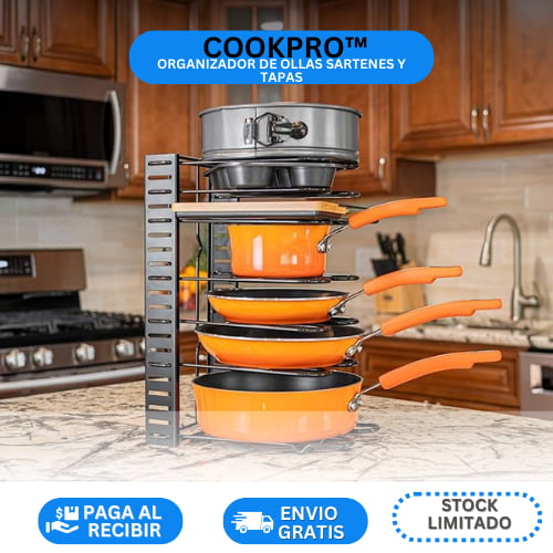 🍳 CookPro™ | Organizador de Ollas Sartes y Tapas