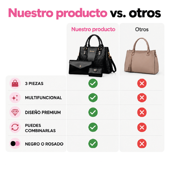 EliteSet Damas X3 BOLSOS