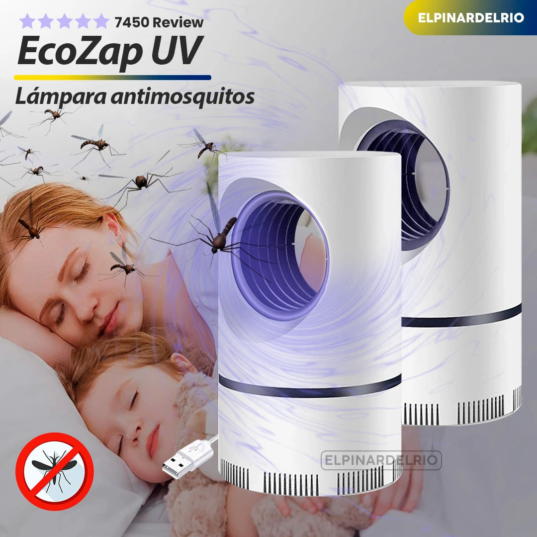 PAGA 1 Y LLEVA 2 Lampara antimosquitos ecoZap UV 50%OFF