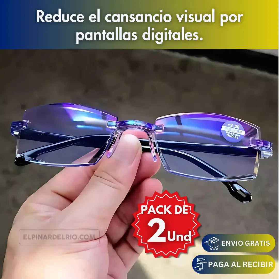 PACK X 2 Lentes Protectores Vision Blue 50%OFF