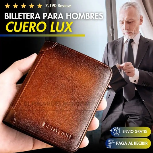 Billetera para hombres CUERO LUX 50%OFF