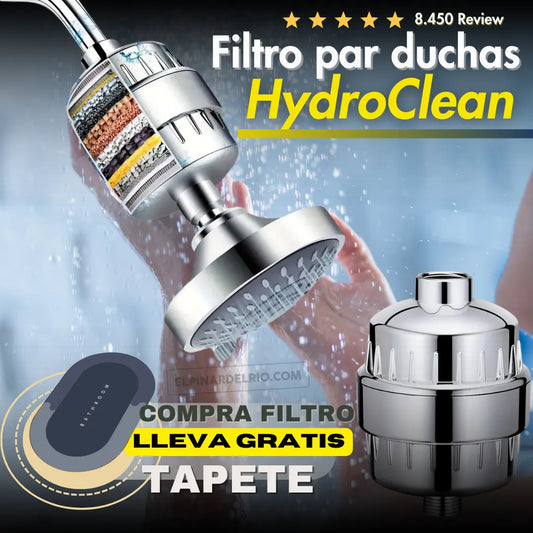 Filtro para duchas HydroClean +TAPETE GRATIS 50% OFF