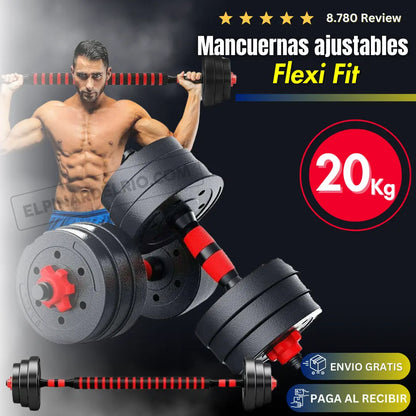 Kit Mancuernas ajustables Flexi Fit % OFF