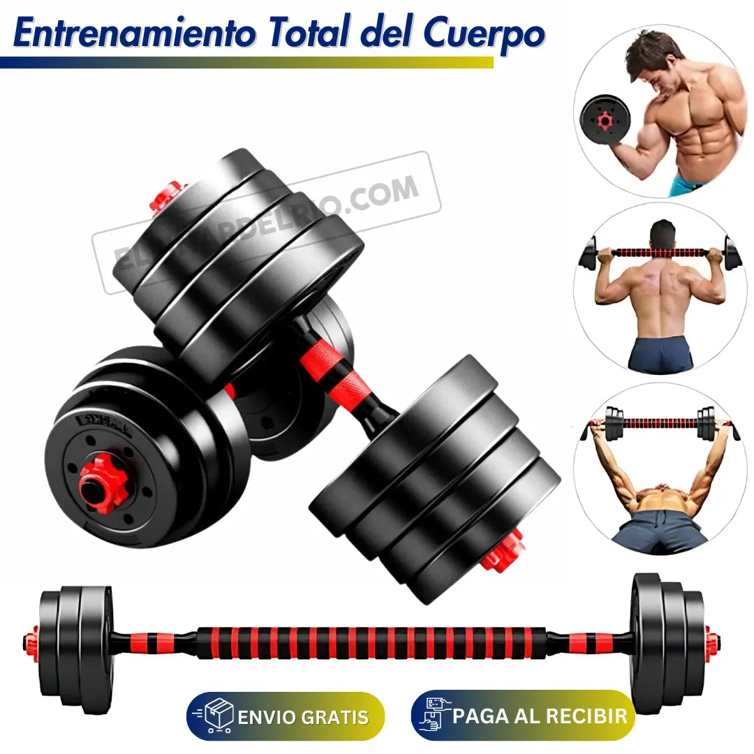 Kit Mancuernas ajustables Flexi Fit % OFF