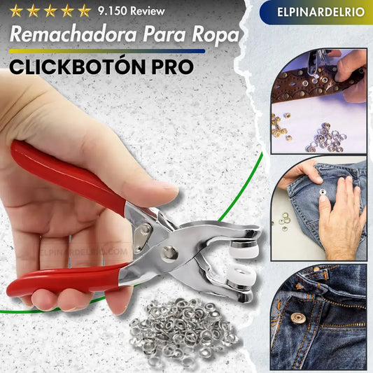 Remachadora Para Ropa ClickBotón Pro 50% OFF