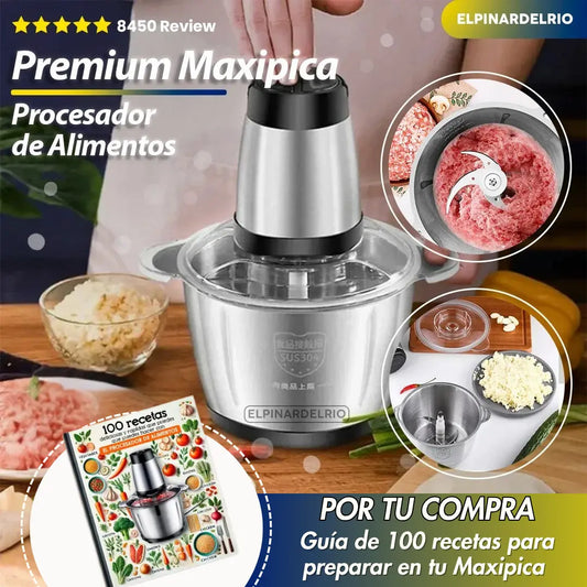 Procesador de Alimentos Premium MaxiPica + Recetario Gratis